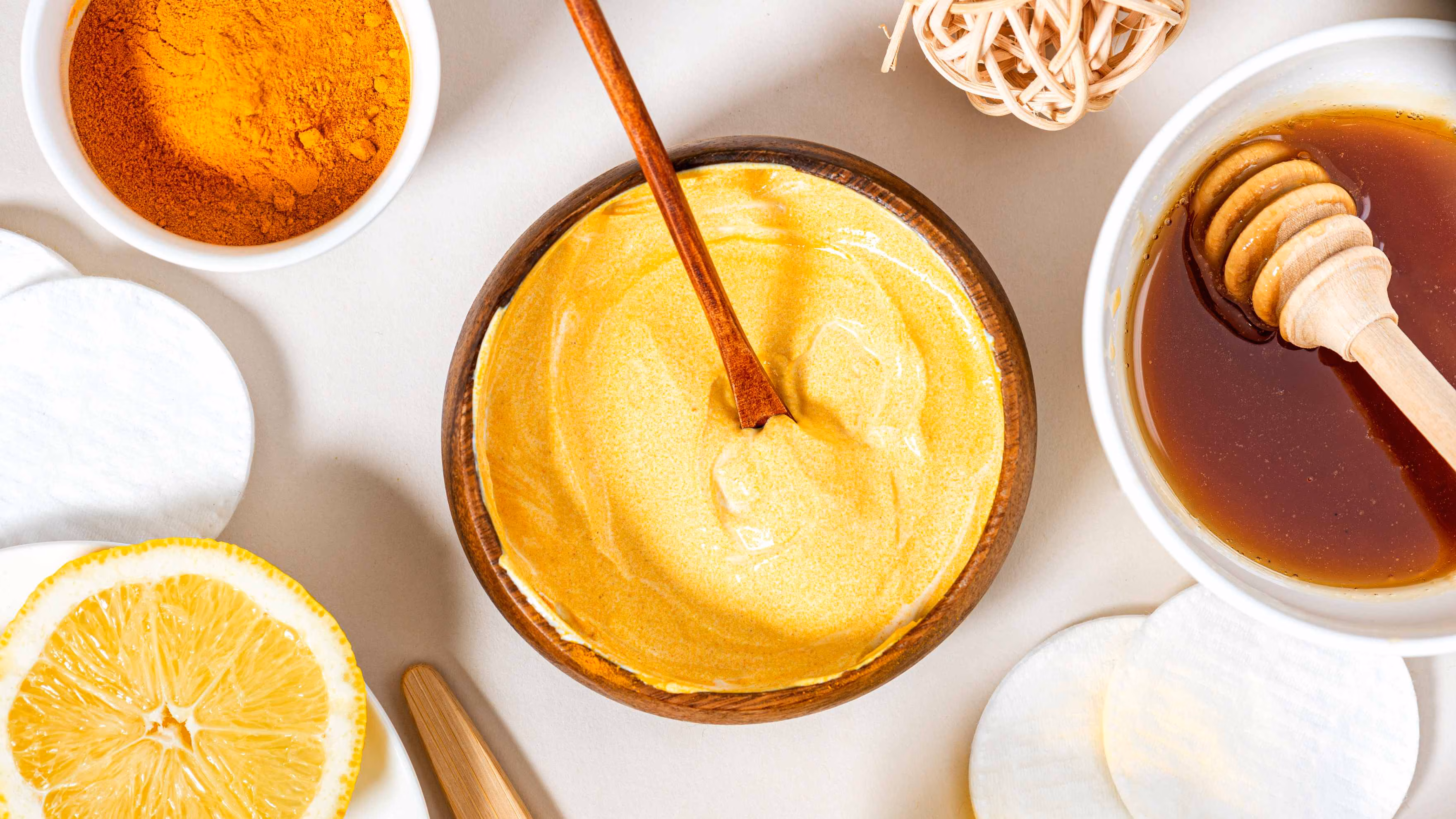 Turmeric + honey + lemon