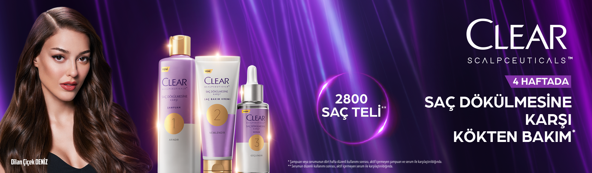 Clear Saç Dökülmesine Karşı