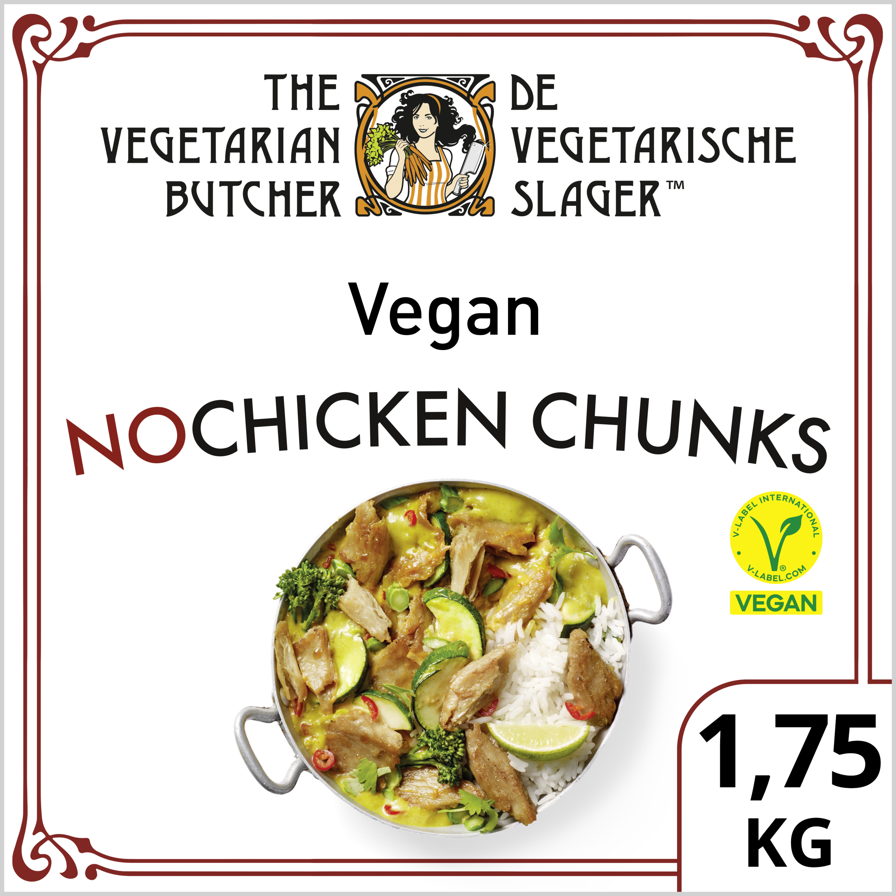 NoChicken Chunks, vegobitar 1x1,75 kg FRYSVARA NoChicken Chunks, vegobitar 1x1,75 kg FRYSVARA
