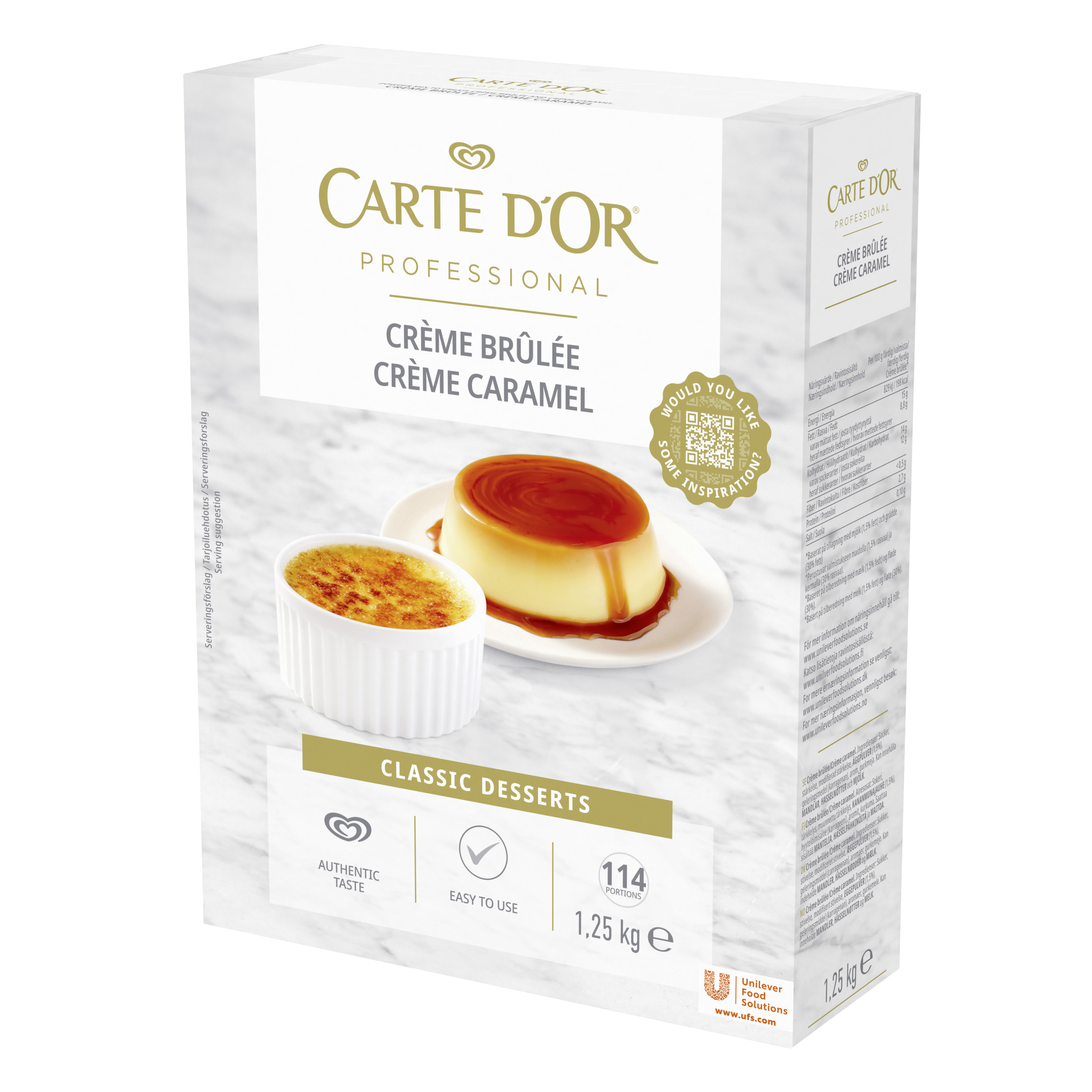 CARTE D'OR Crème Brûlée 1 x 1,25 kg - 