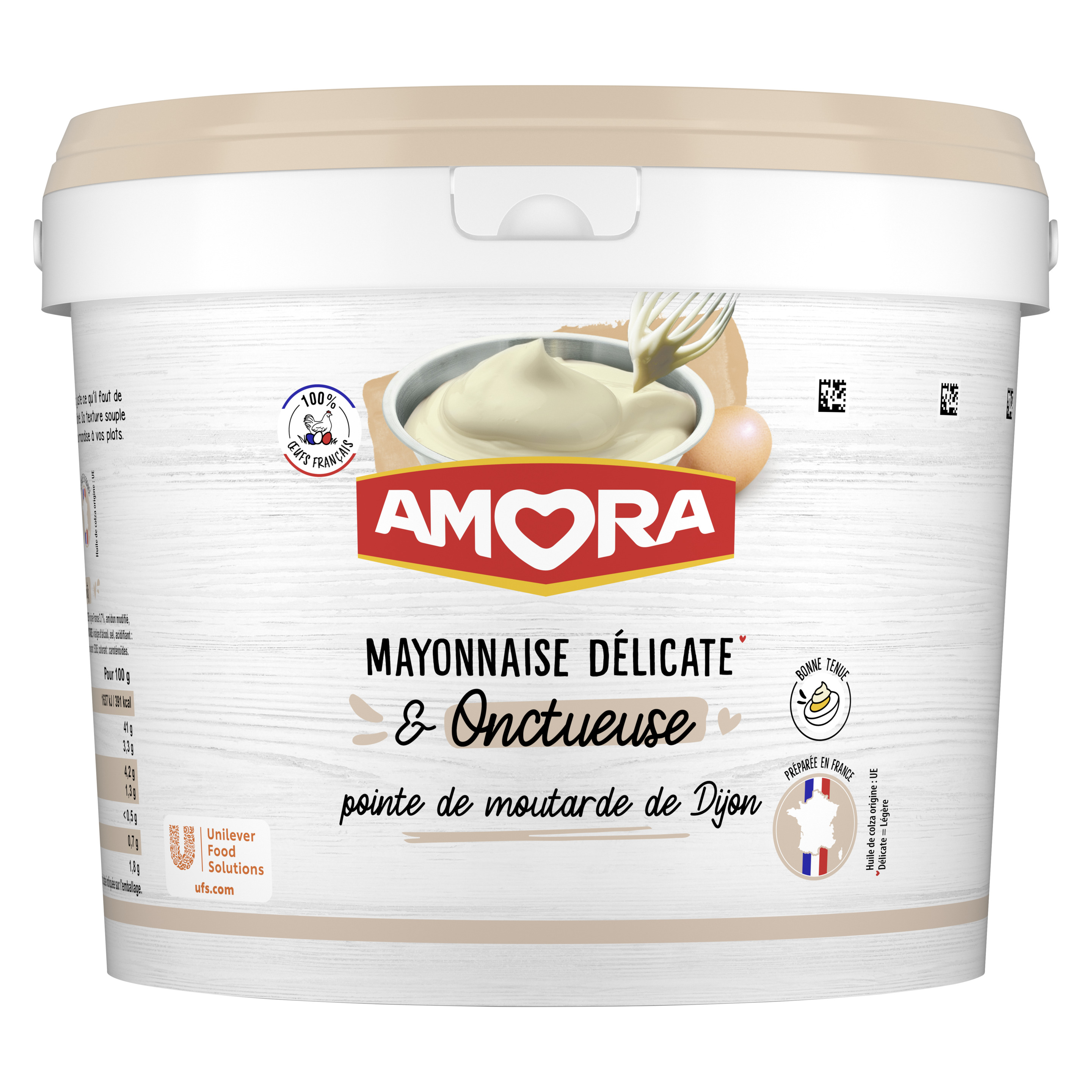 Amora Mayonnaise  Délicate* & Onctueuse  4,7 kg