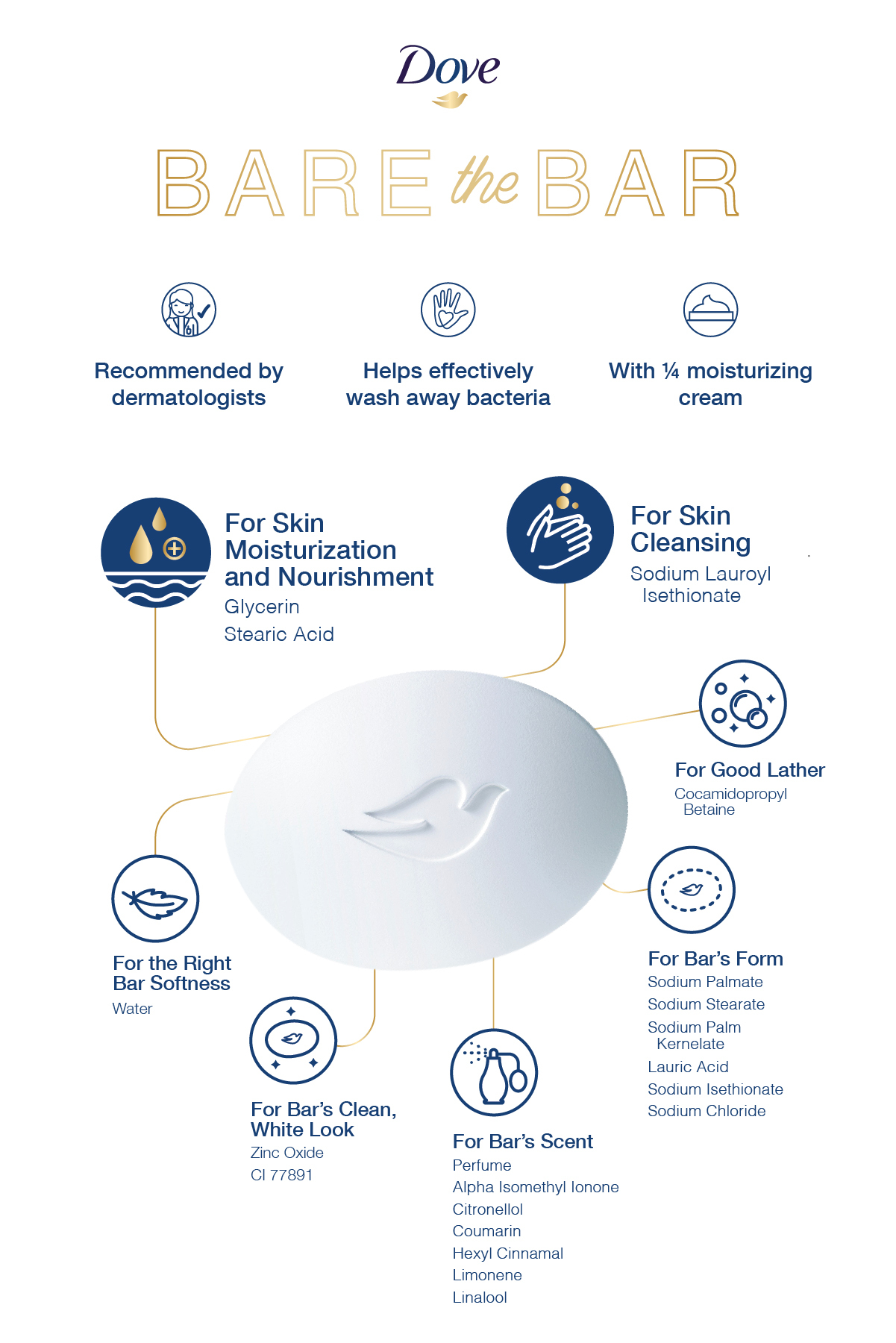 Dove Infographics Bar Soap Dove Infographics Bar Soap
