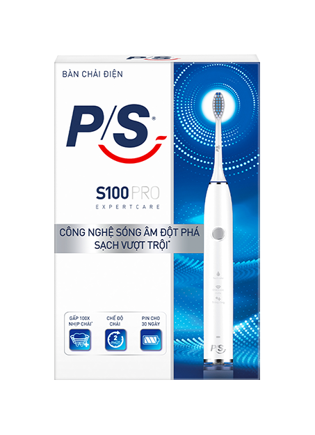 P/S Bàn chải điện màu Trắng Sáng